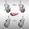 Service Caster 4 Inch SS Gray Polyurethane Swivel 10mm Threaded Stem Caster Brake SCC, 2PK SCC-SSTS20S414-PPUB-TLB-M1015-2-S-2 - alternate 4